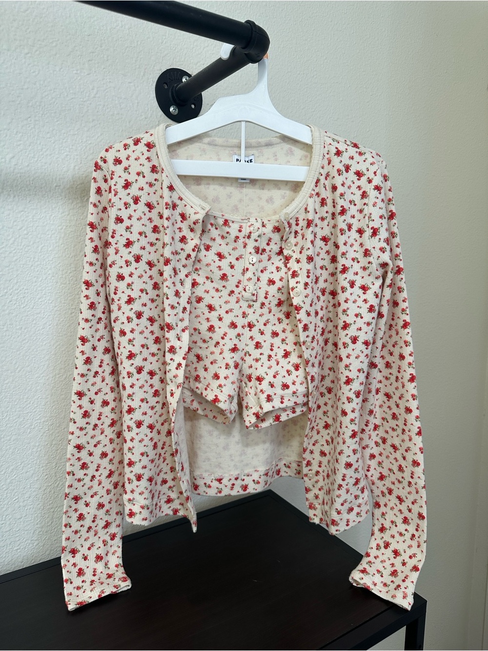 Parke x Target Floral Button-Front button Top and matching bottoms